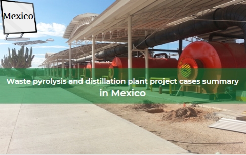 Residuos a planta de pirólisis y destilación de diésel en México