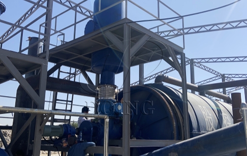 Máquina de pirólisis de plástico DOING de 15 TPD instalada en Jordania