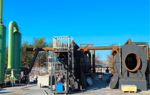 Instalación de equipos para el proyecto de pirólisis de residuos plásticos agrícolas en China