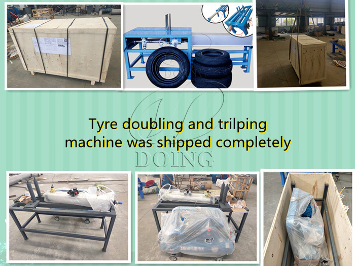 tyre doubling and packing machine