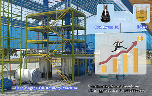 Un cliente indonesio compró una planta de refinería de aceite residual de nuevo diseño de 15 TPD de Doing Company