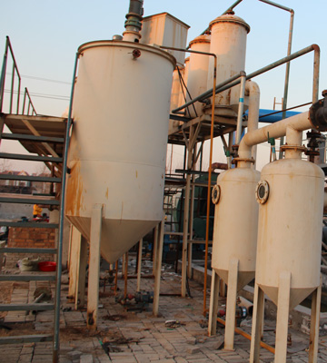 Residuos de destilación de petróleo y refinación máquina