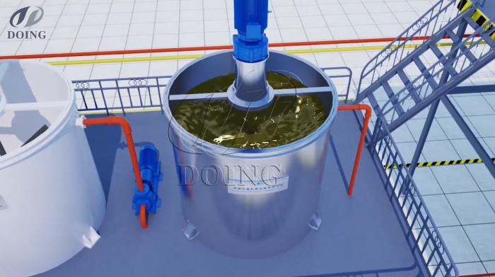 Máquina de refinería de aceite usado DOING